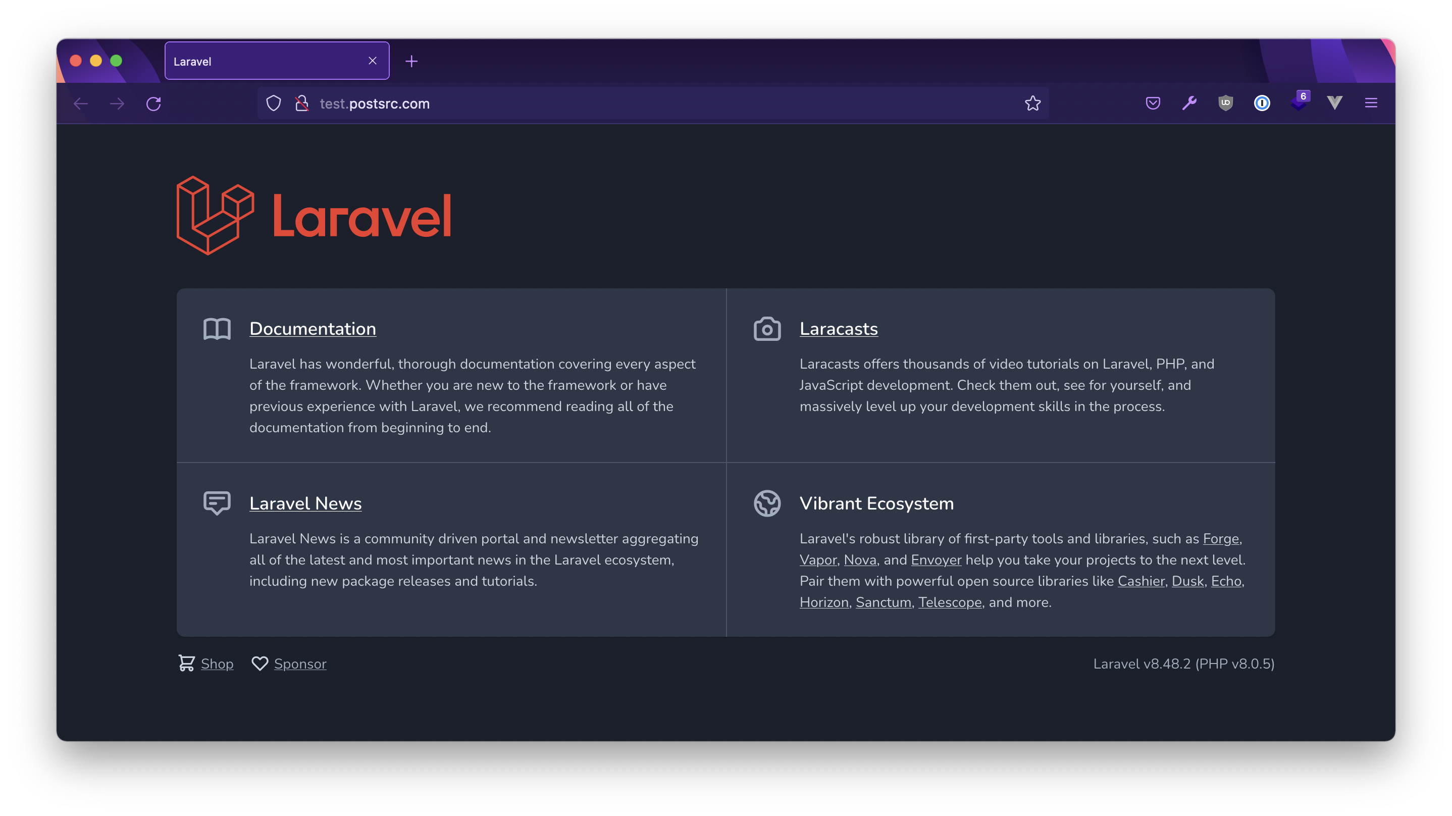 Laravel telescope. Laravel forge gitlab. laravel blog template.